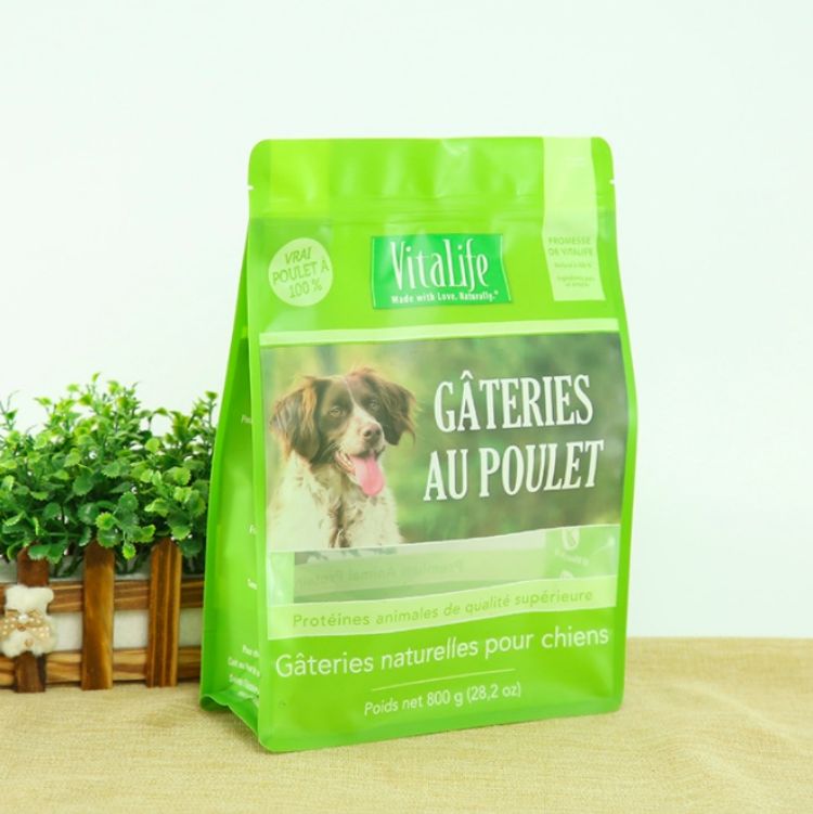 Sacs de nourriture pour chiens recyclables et sachets de nourriture pour animaux de compagnie