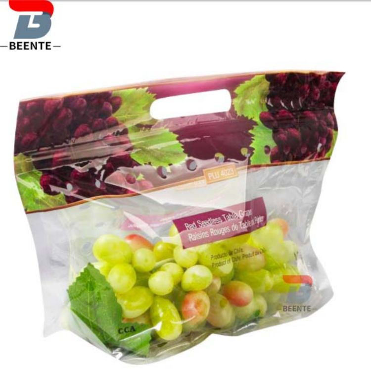 Sacs en plastique pour raisins/sacs d'emballage en plastique de raisins/sacs en plastique de fruits pour supermarché